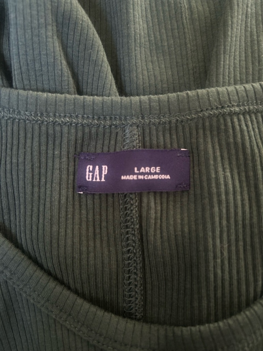 Gap - Long Sleeve Ribbed Tee - Picture 3 of 5
